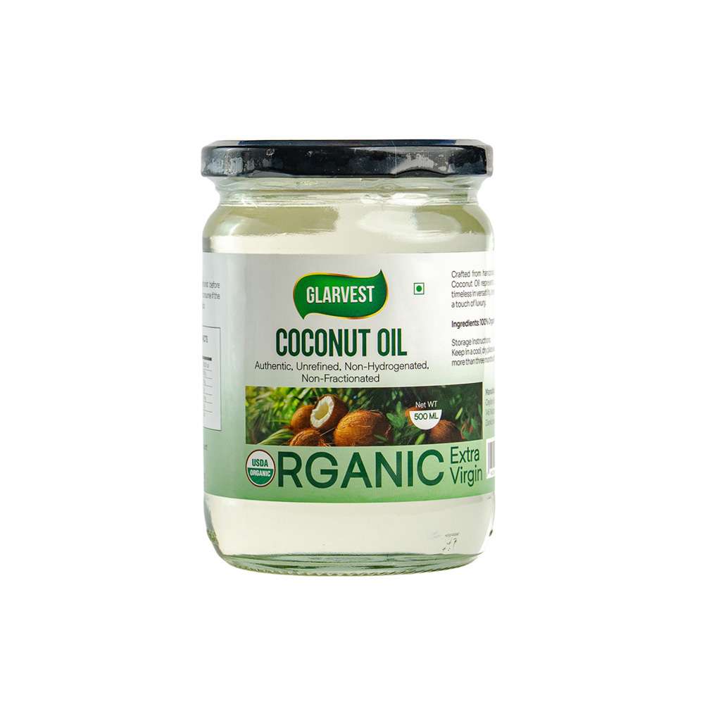 product-img  Glarvest Organic Extra Virgin Coconut Oil 500 ml